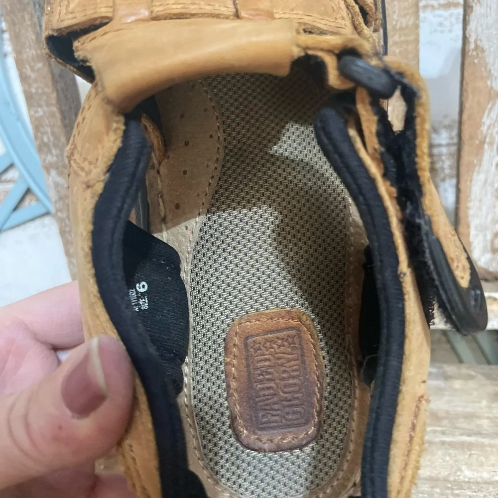 Men’s Faded Glory Chunky Y2K Leather Carlos 2 Sandals Sz 6 NEW